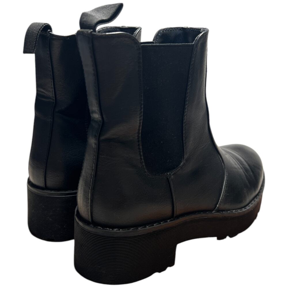 DIRTY LAUNDRY Monet Chelsea Boots Women's 8 Black Platform Rugged Lug Sole READ - Picture 5 of 12